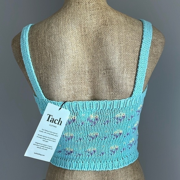 TACH Clothing Mayra Crop Knit Tank Top SMALL NEW - Picture 5 of 5